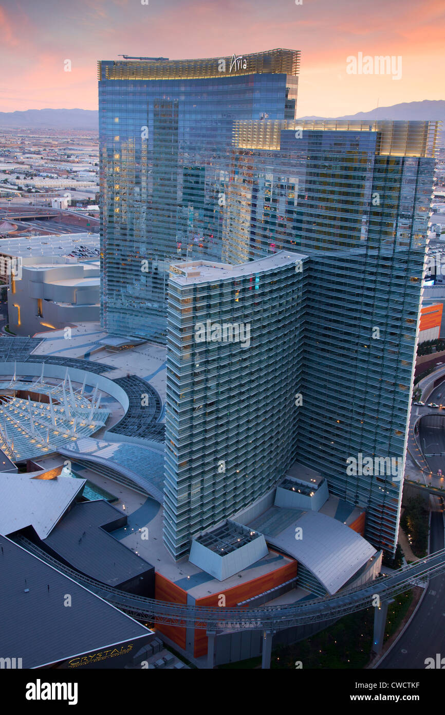 Aria Hotel &amp; Casino, City Center, Las Vegas, Nevada. Stockfoto