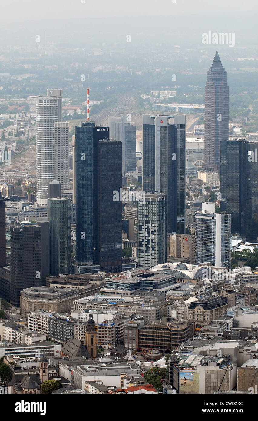 Skyline von Frankfurt Stockfoto