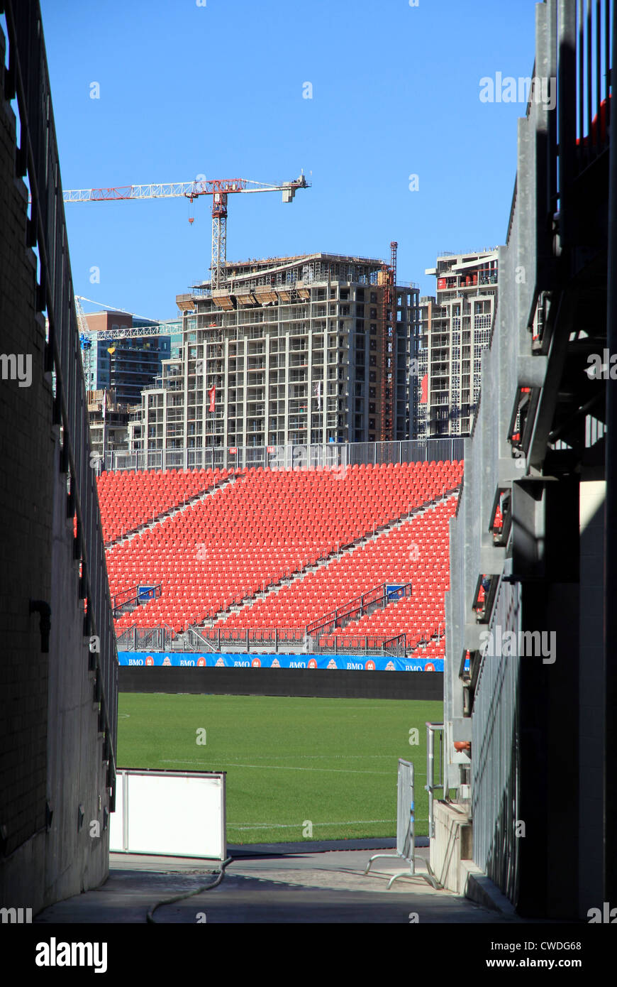 Ein Blick auf das Innere des BMO Field in Toronto Stockfoto
