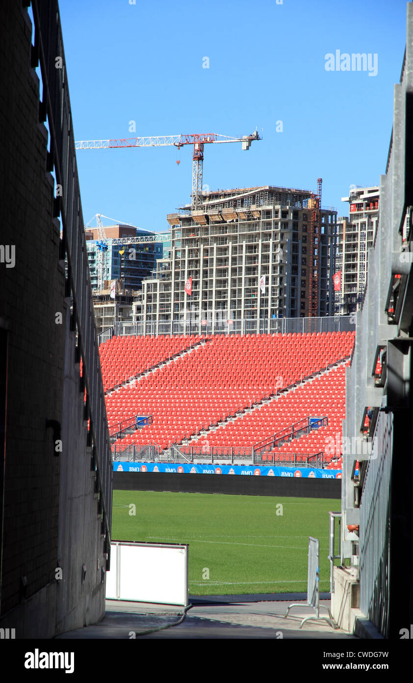 Ein Blick auf das Innere des BMO Field in Toronto Stockfoto