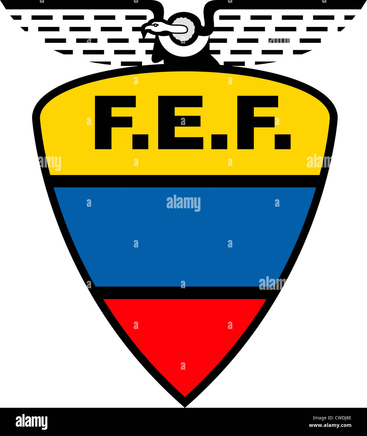 Logo der Fußball-Nationalmannschaft von Ecuador. Stockfoto