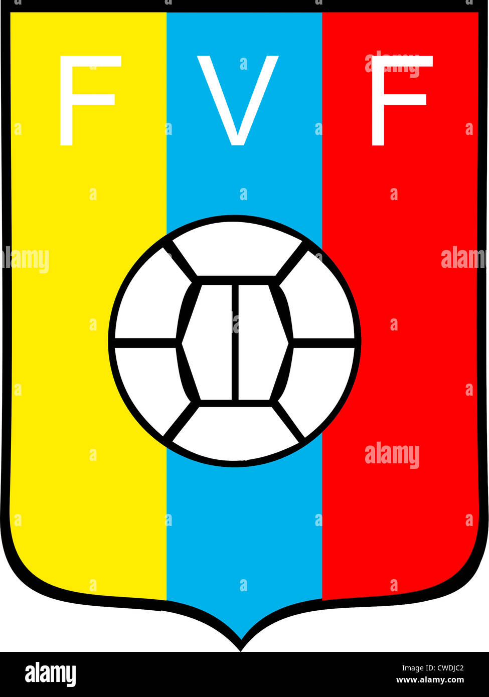 Logo des venezolanischen Fußball-Nationalmannschaft. Stockfoto