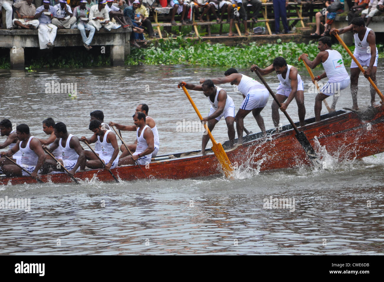 Nehru Boot Trophy Rennen 2012 Kerala, Indien Stockfoto