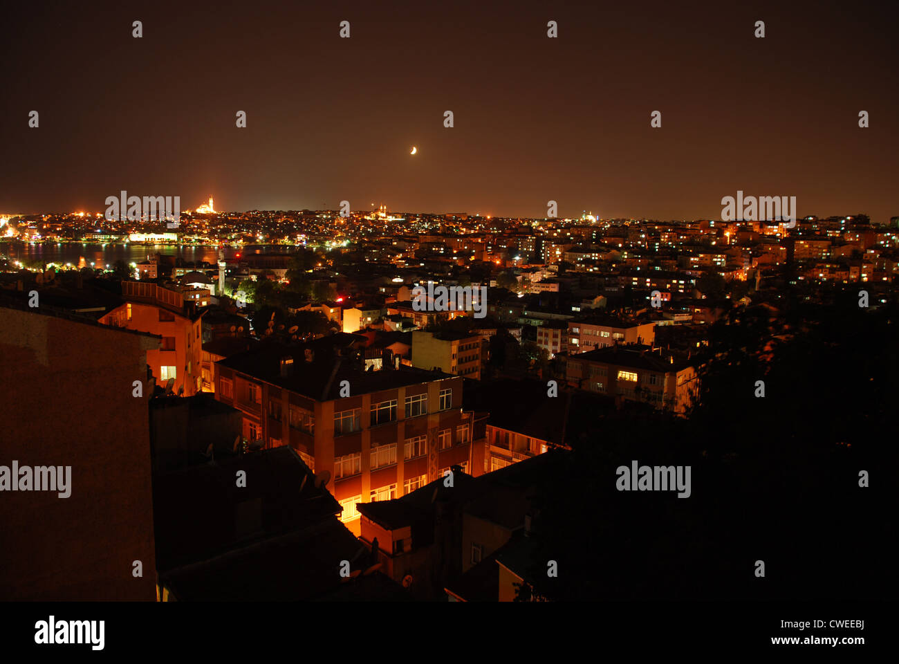 Nachtzeit in Istanbul. Bild von Adam Alexander/Alamy Stockfoto