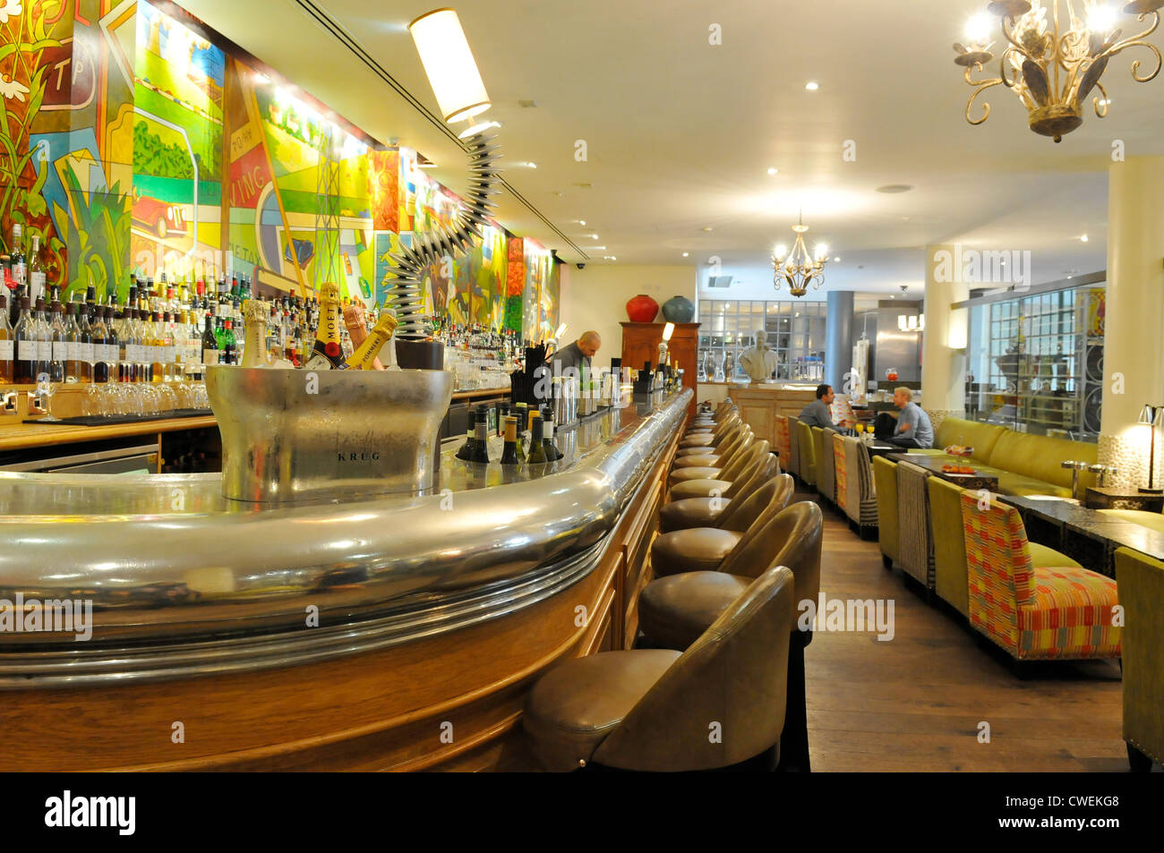 Tanken Sie Bar im Soho Hotel, Soho, London Stockfoto