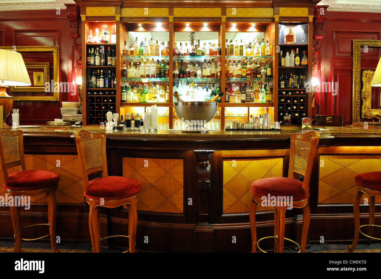 Bar im Goring Hotel, London Stockfoto