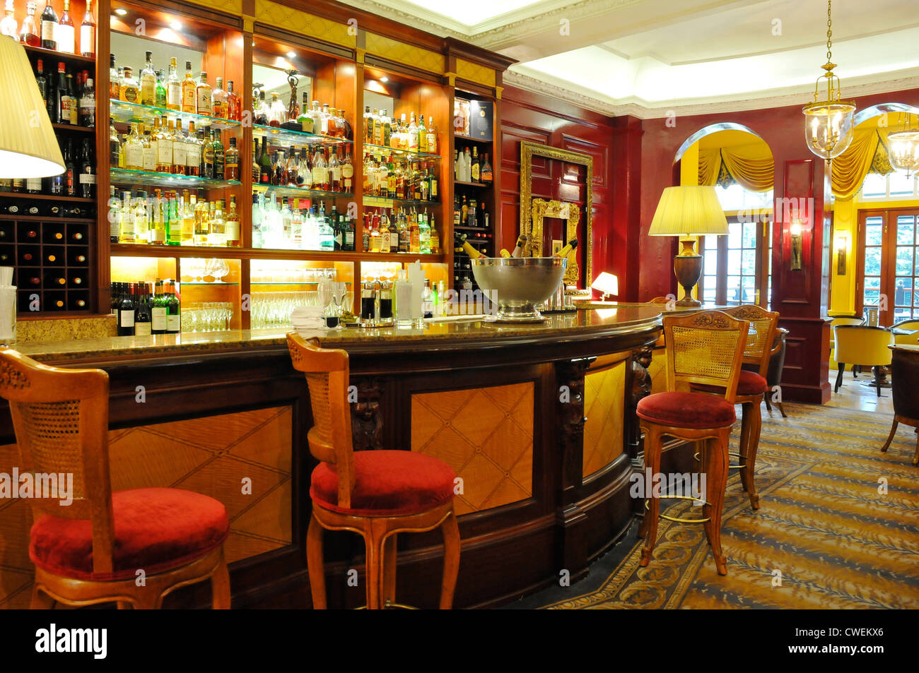 Bar im Goring Hotel, London Stockfoto