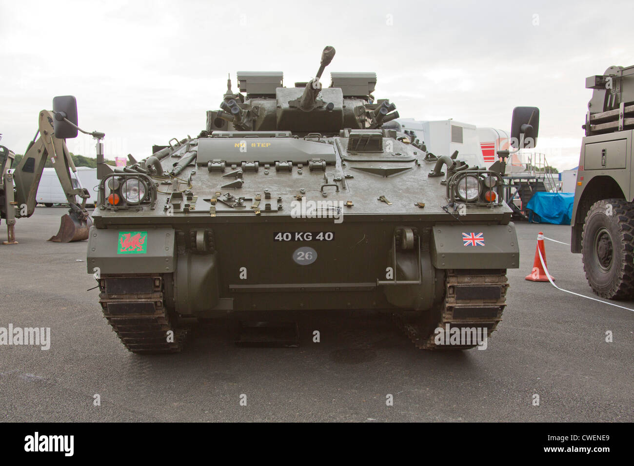 Royal welsh Tank Anzeige in Pembrokeshire County Show Wales UK Stockfoto