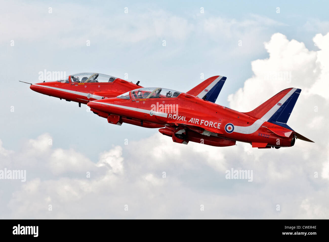 BAE Systems Hawk Flugzeuge der roten Pfeile Stockfoto