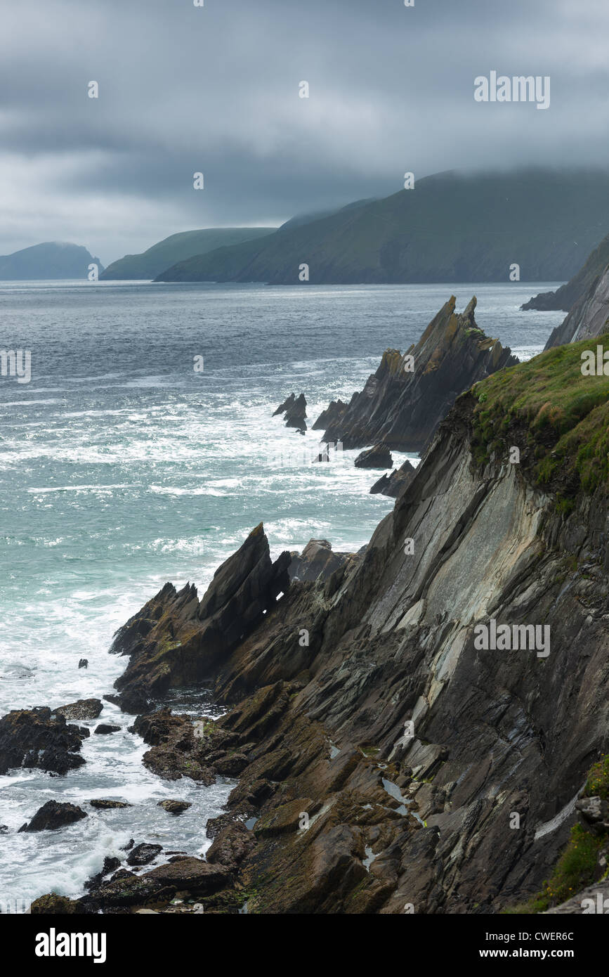 Slea Head, Halbinsel Dingle, County Kerry, Irland. Stockfoto
