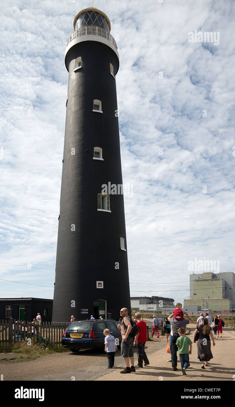 Dungeness alten Leuchtturm Besucherattraktion Stockfoto