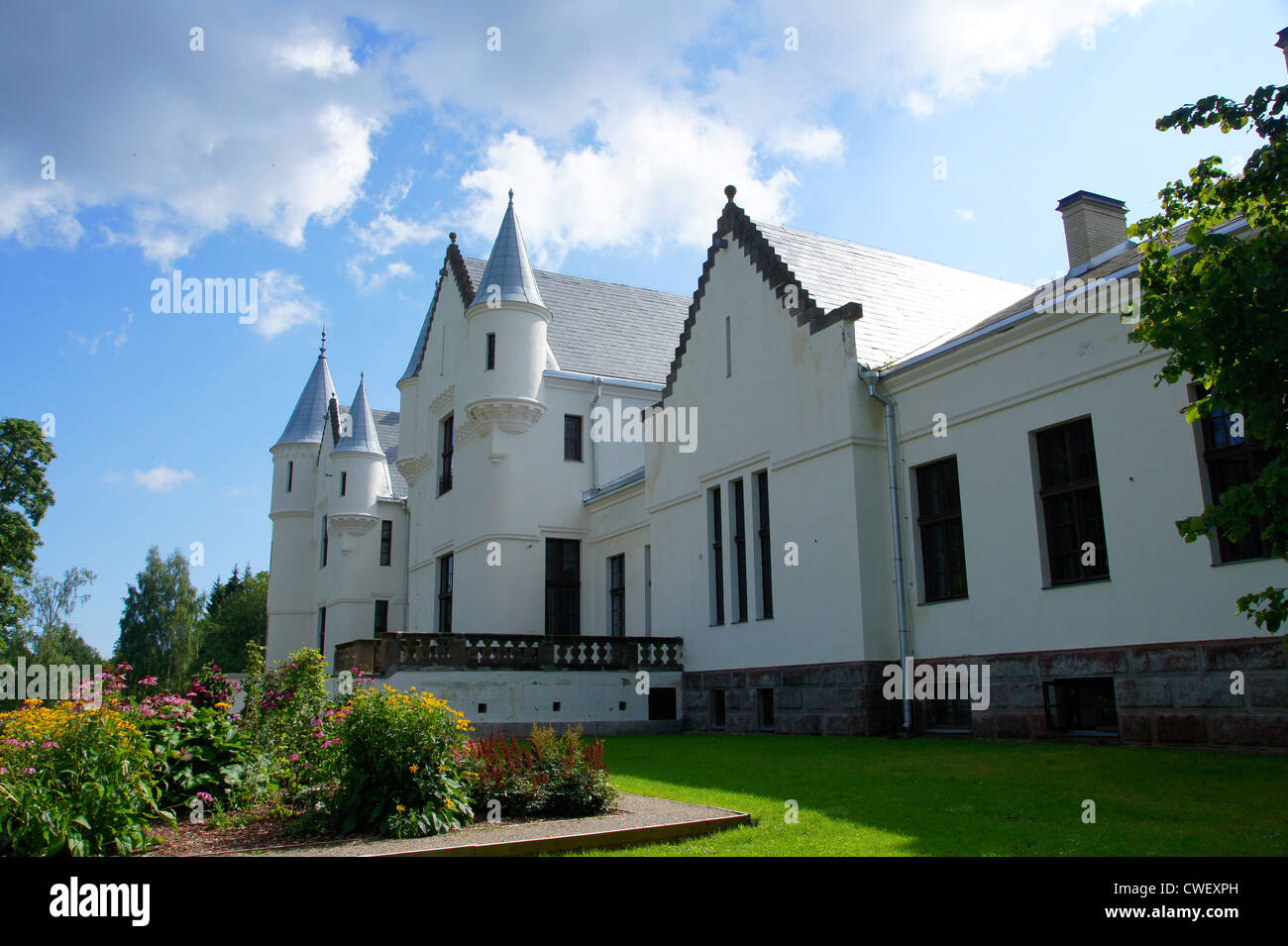 Die Burg im Osten Estlands. Alatskivi Stockfoto