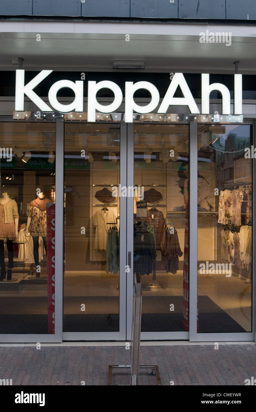 KappAhl schwedische Mode-Boutiquen einkaufen Kette Einzelhandel Händler Mode Schweden Stockfoto