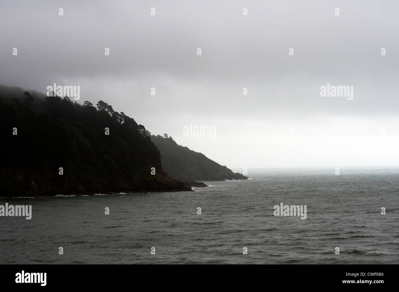 Dartmouth, Süd-Westküste, blau, Boot, Bootfahren, Ruhe, Küste, Küste, Küste, Handwerk, Dart, Dartmouth, schäbig, Mündung, Stockfoto