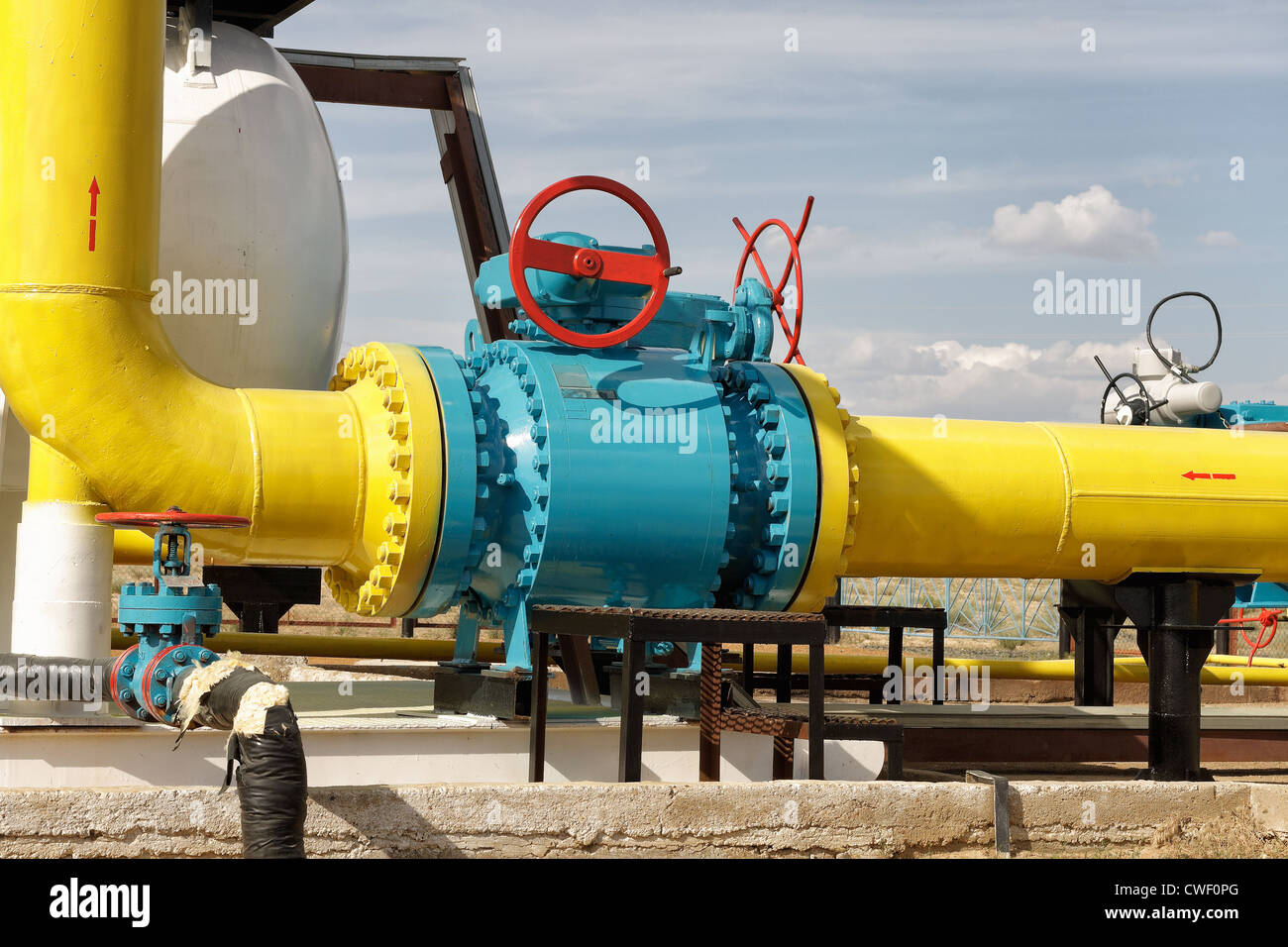 Verteilung, Energie, Fossil, Kraftstoff, Gas, Industrie, Metall, Bergbau, natürlichen, Petrochemie, Rohrleitung, Rohr, macht, Ressource, suppl Stockfoto