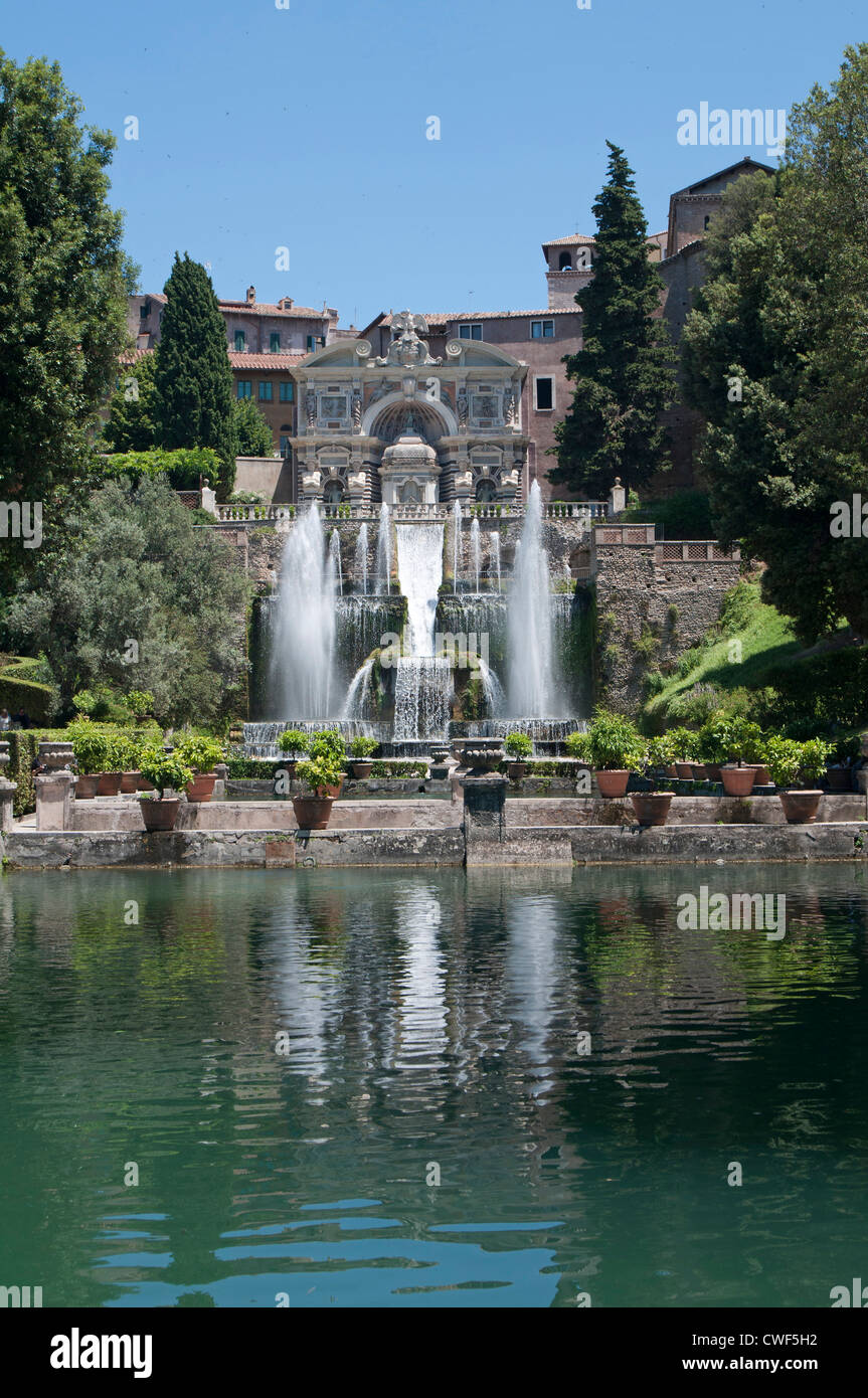 Die RenaissanceGärten der Villa d ' Este, Tivoli, in der Nähe von Rom