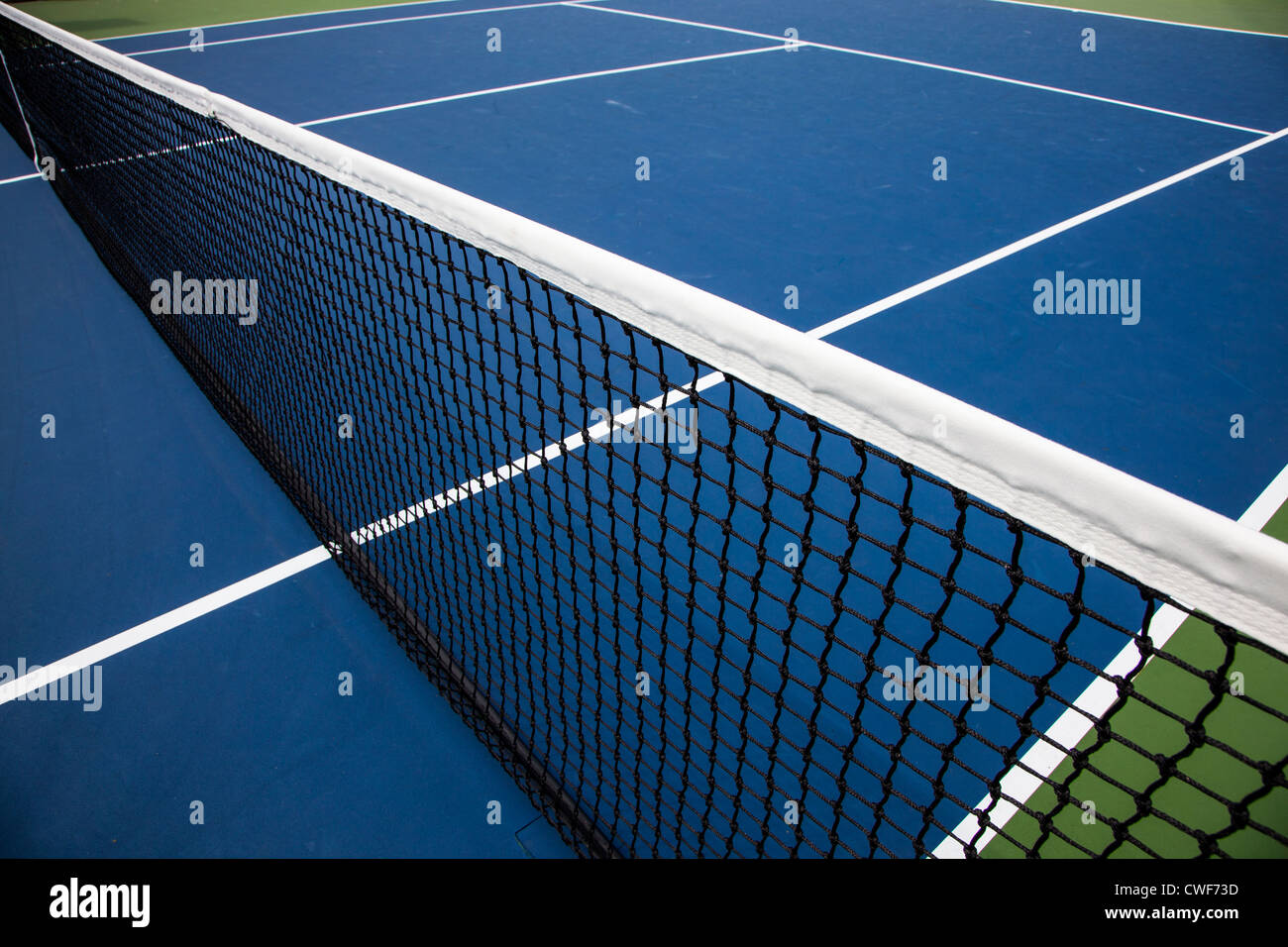 Leere Tennisplatz Stockfoto