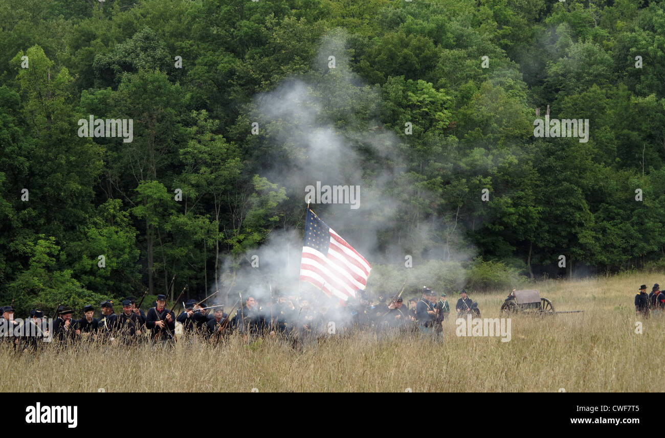 American Civil War Reenactment Stockfoto