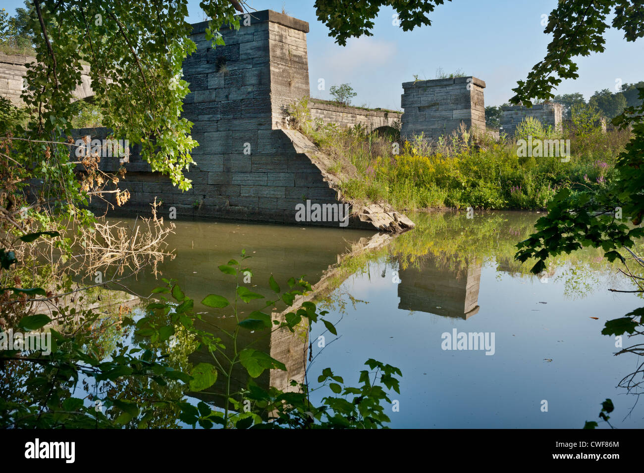 Schoharie Aquädukt auf den Erie-Kanal, Mohawk Valley, New York State Stockfoto