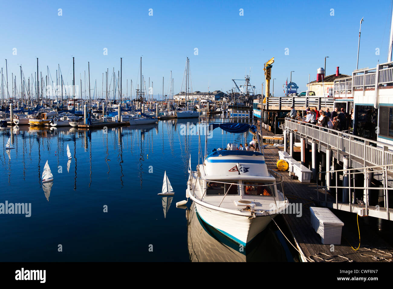 Monterey Marina, Kalifornien Stockfoto