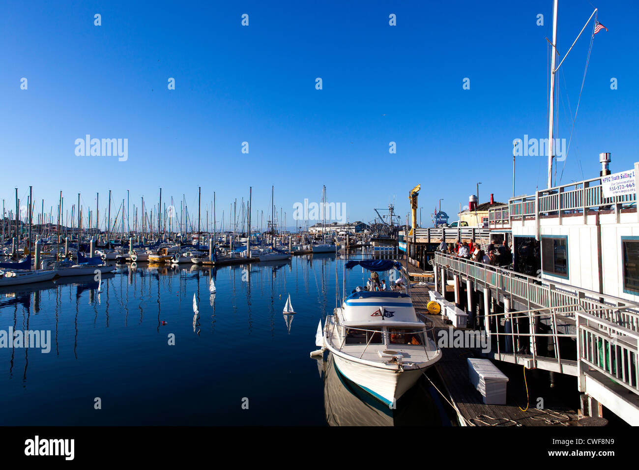 Monterey Marina, Kalifornien Stockfoto