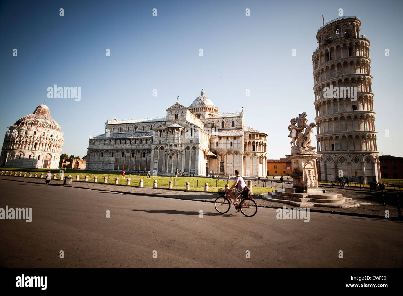 Die Piazza del Duomo in Pisa, Italien Stockfoto