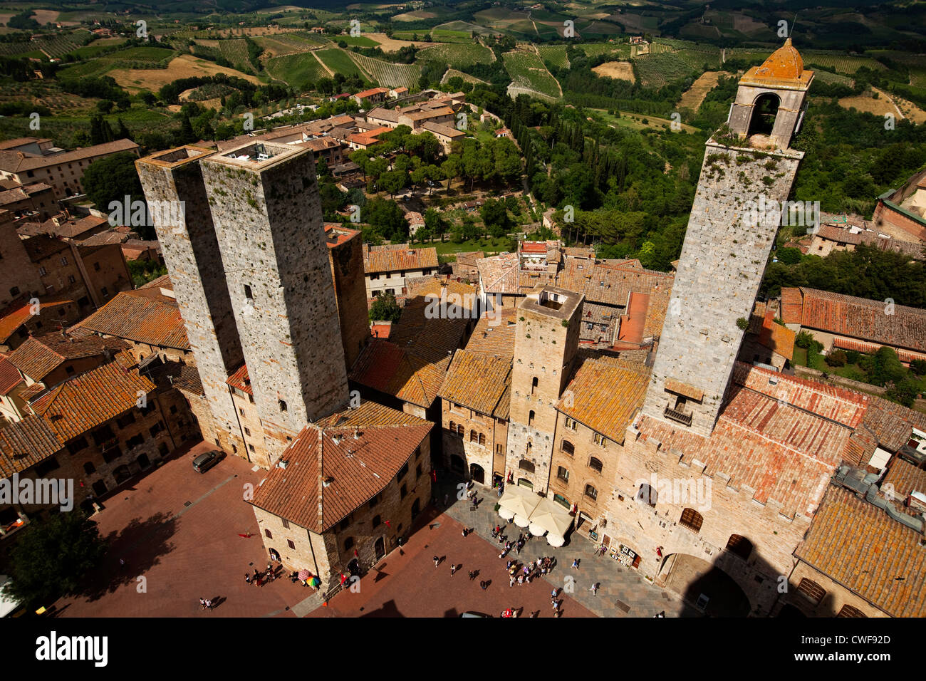 San Gimignano, Siena, Toskana, Italien Stockfoto