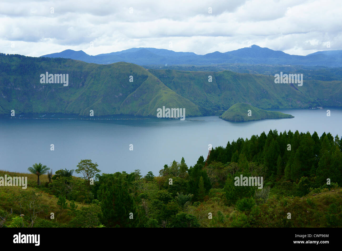 Panorama des Sees Stockfoto