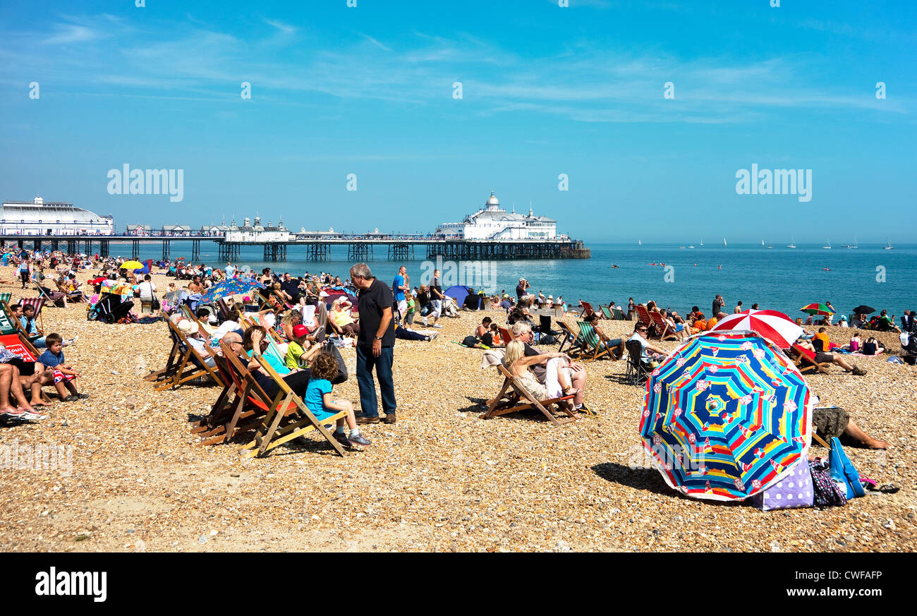 Der Strand von Eastbourne, West Sussex -1 Stockfoto