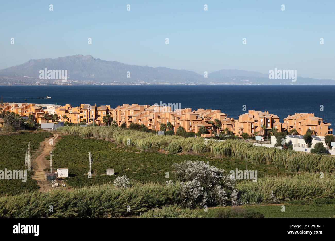 Neue Wohngebäude in Castillo La Duquesa, Costa Del Sol, Andalusien Spanien Stockfoto