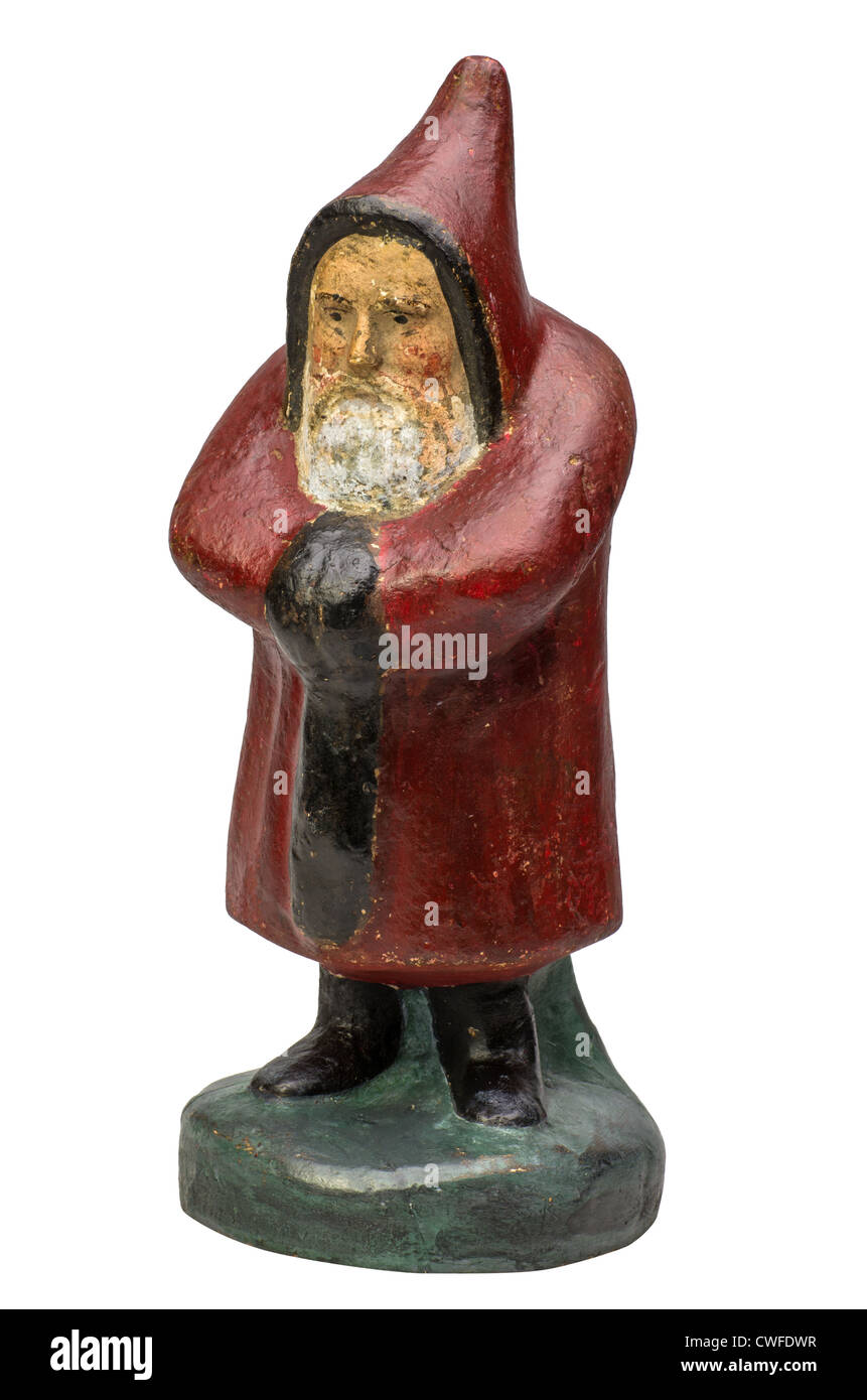 Antike Santa Claus Figur Stockfoto