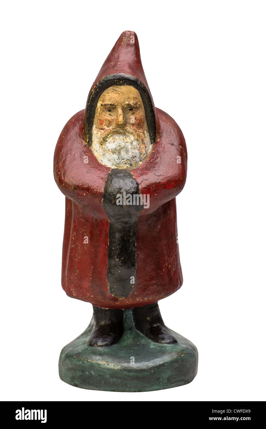 Antike Santa Claus Figur Stockfoto