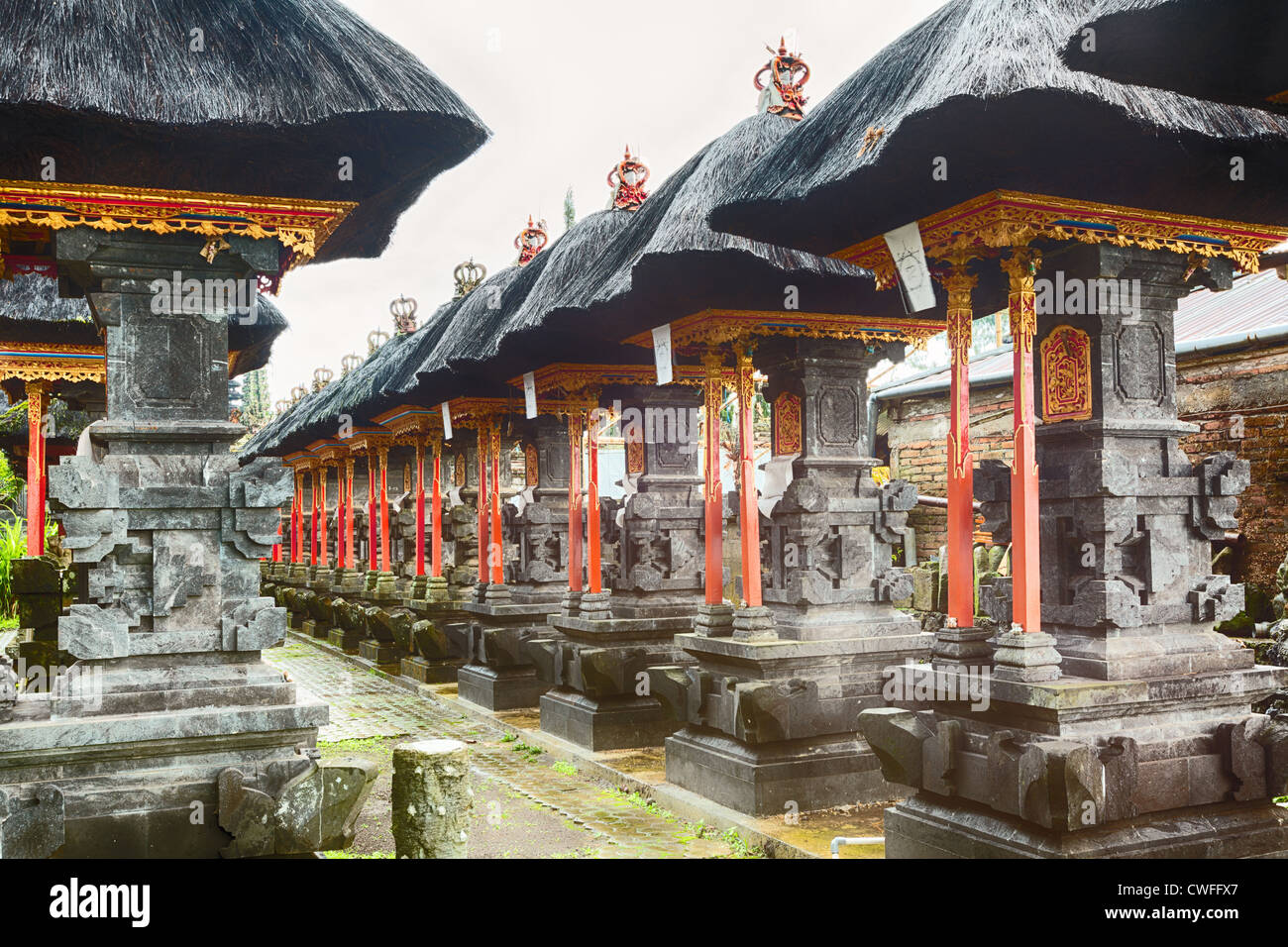 Traditionelle balinesische Tempel Pura Beji Stockfoto
