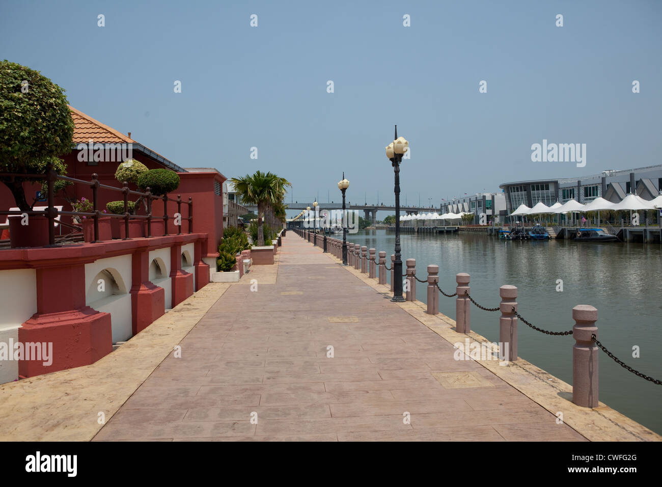 Melaka Fluss vor Stockfoto