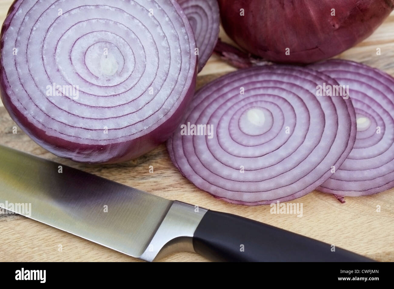 Zwiebel, rote Zwiebeln Stockfoto