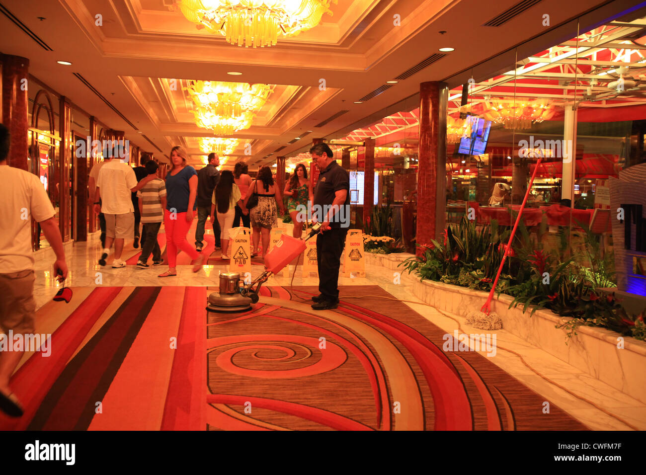 Eintritt ins Golden Nugget Casinohotel in Las Vegas, Nevada, USA Stockfoto