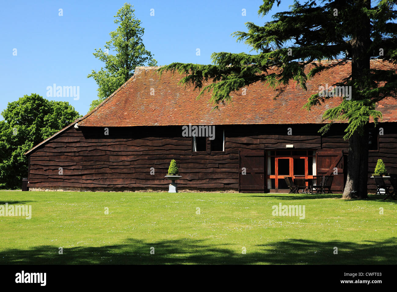 Scheune in Loseley Park, Surrey Hills, England Stockfoto