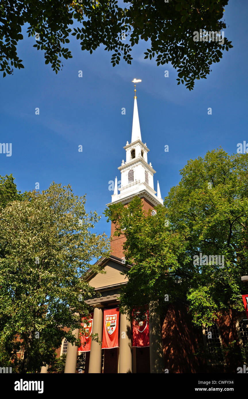 Vereinigte Staaten von Amerika, USA, Neuengland, Massachusetts, Cambridge, Harvard University, Gedächtniskirche Stockfoto