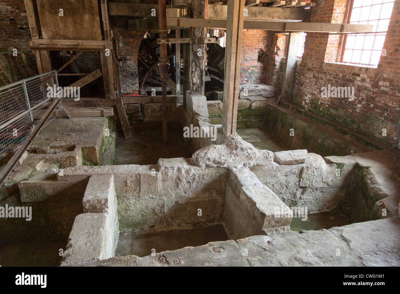 Thwaite Mills Wassermühle Museum Stourton Leeds Abrechnung Panzer Stockfoto