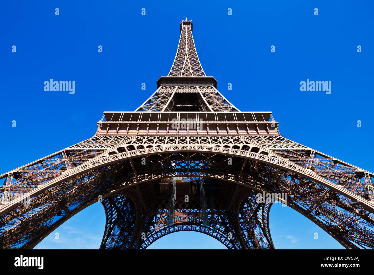 Paris Frankreich EU Europa Eiffelturm Champs de Mars Paris Frankreich EU Europa Stockfoto