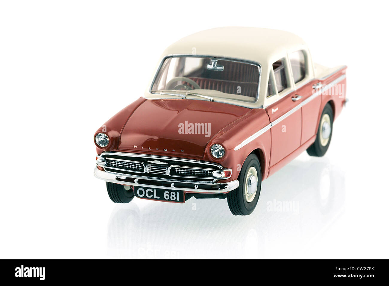 Hillman Minx IIIA Limousine - Ember Red & Creme - Modell Stockfoto