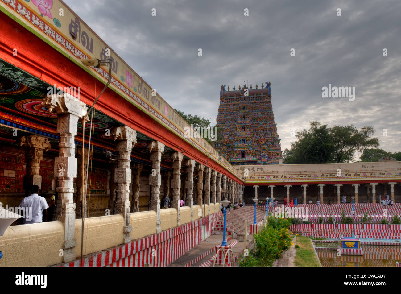 Meenakshi-Tempel in Madurai Südindien Stockfoto