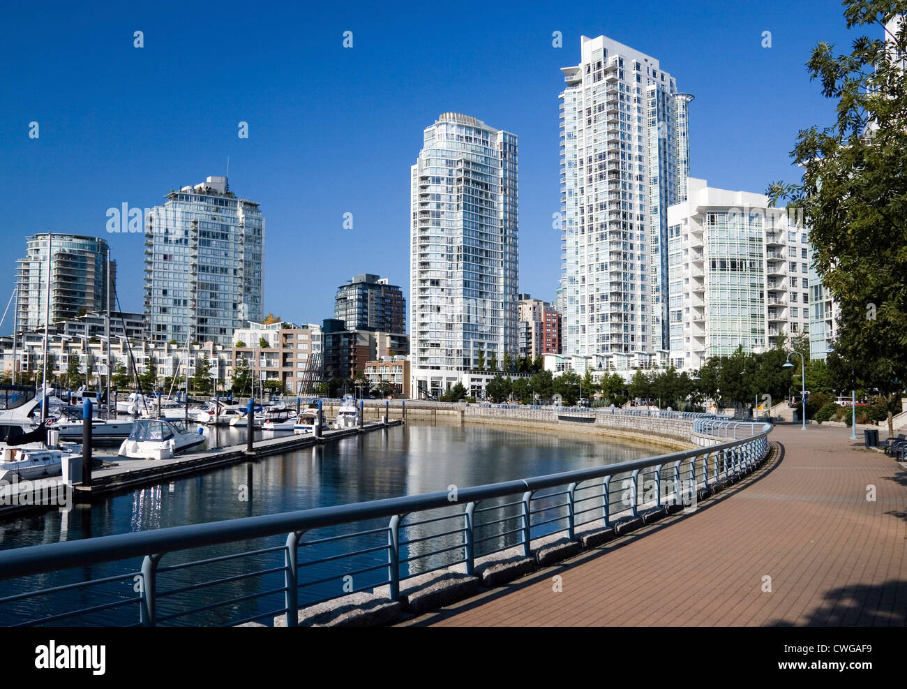 Yaletown - Wohngebiet von Downtown Vancouver. Britische Columbia.Canada Stockfoto