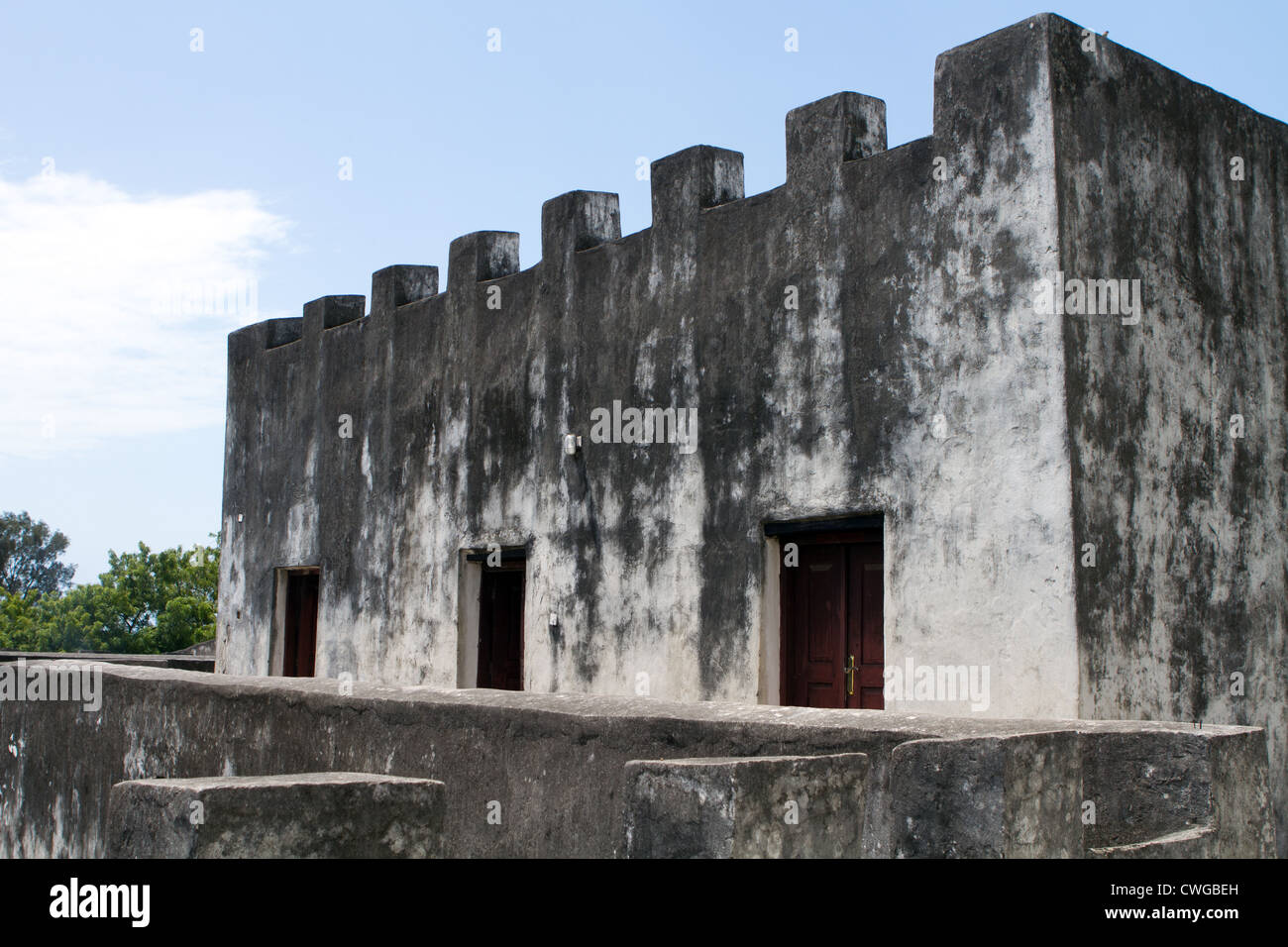 Alten Boma Fort & Handelszentrum in Bagamoyo, Tanzania Stockfoto