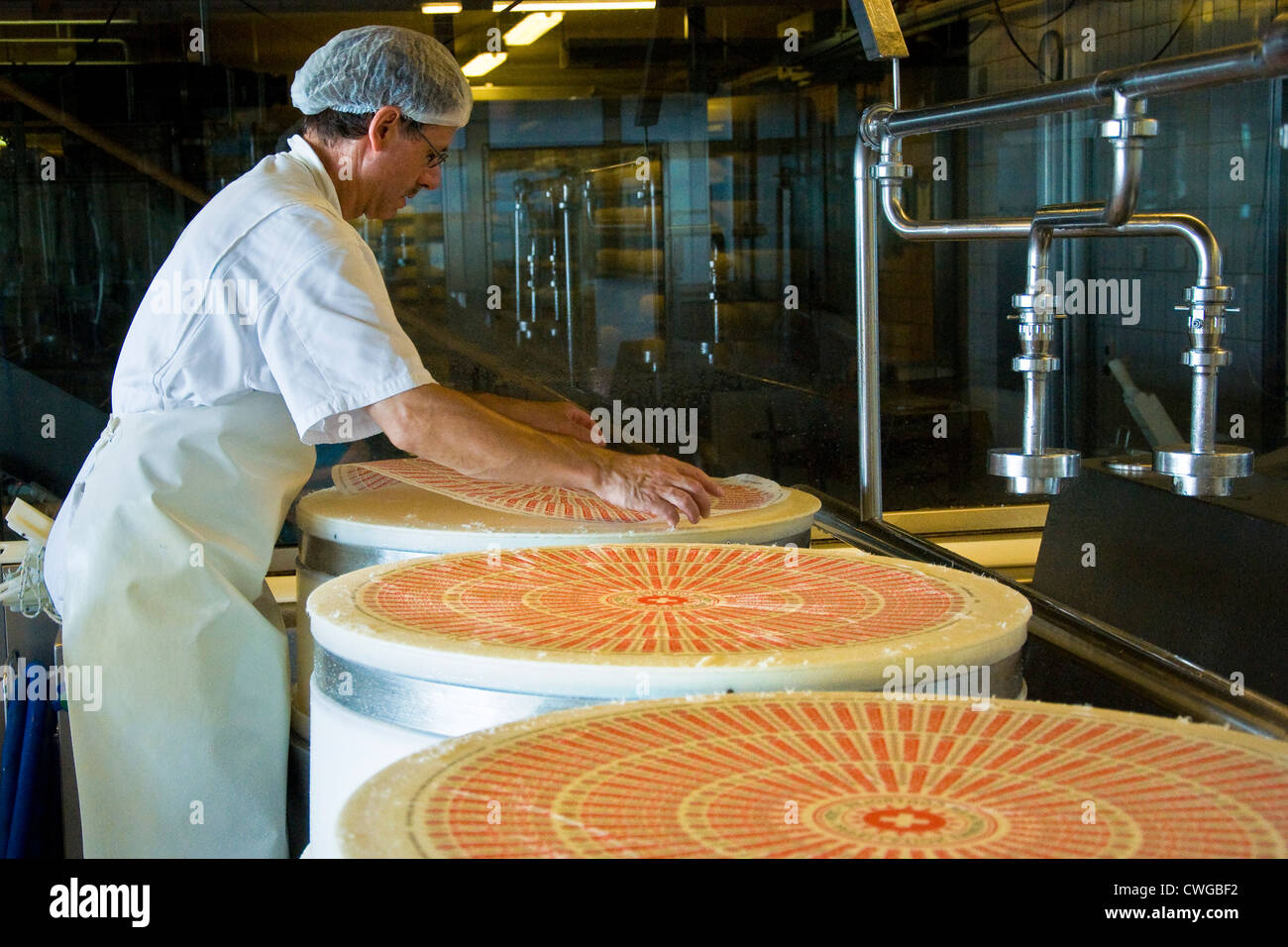 Emmental Cheese Factory Affoltern Switzerland Stockfotos & Emmental