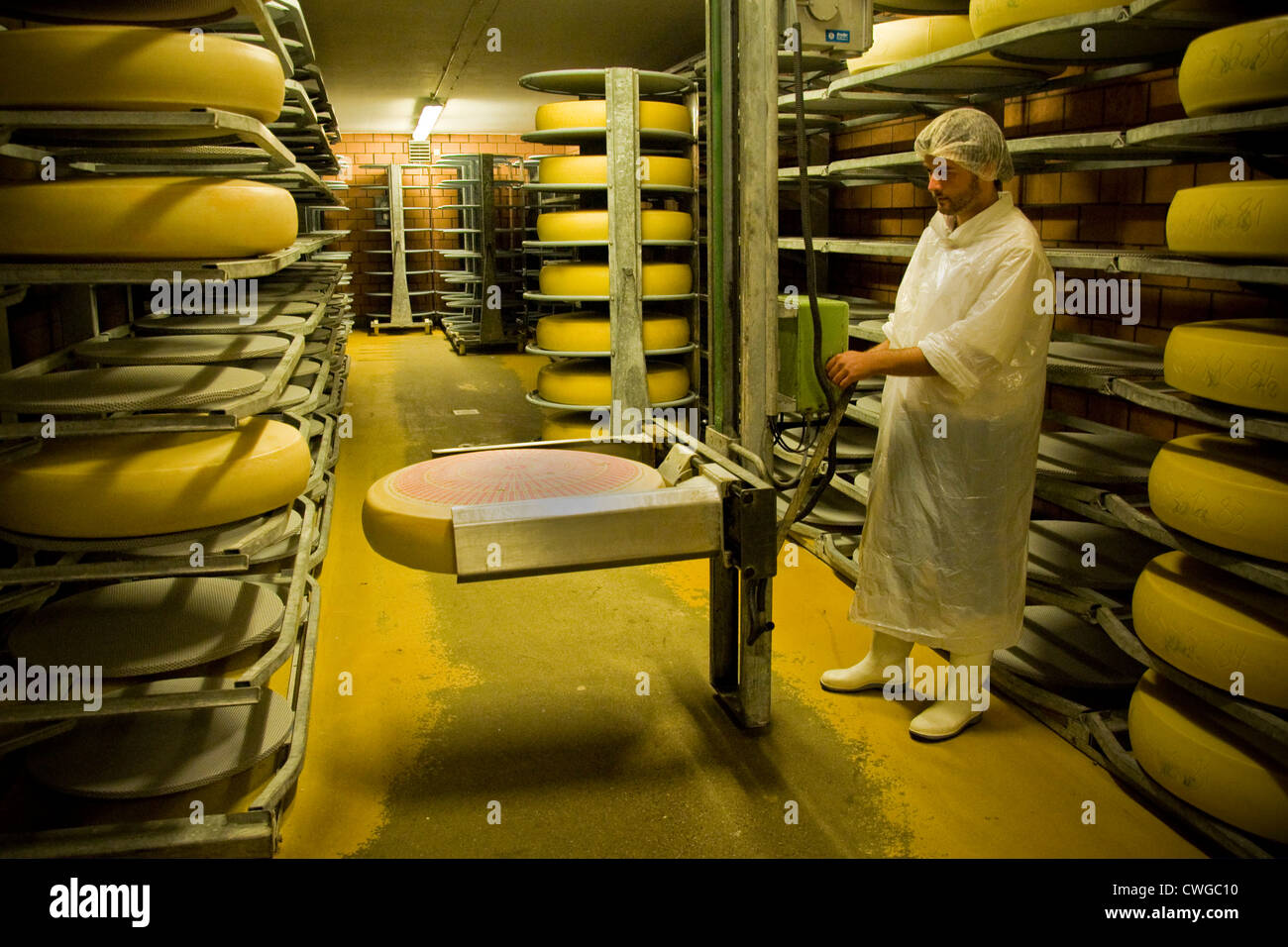 Emmental Cheese Factory Affoltern Switzerland Stockfotos & Emmental