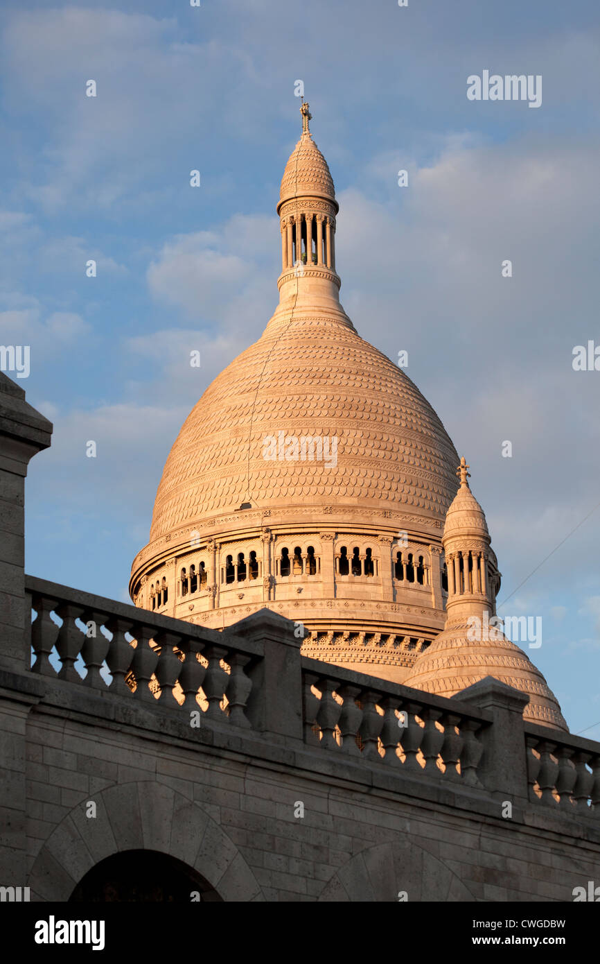 Basilika Sacre Coeur Nontmartre, Paris Stockfoto