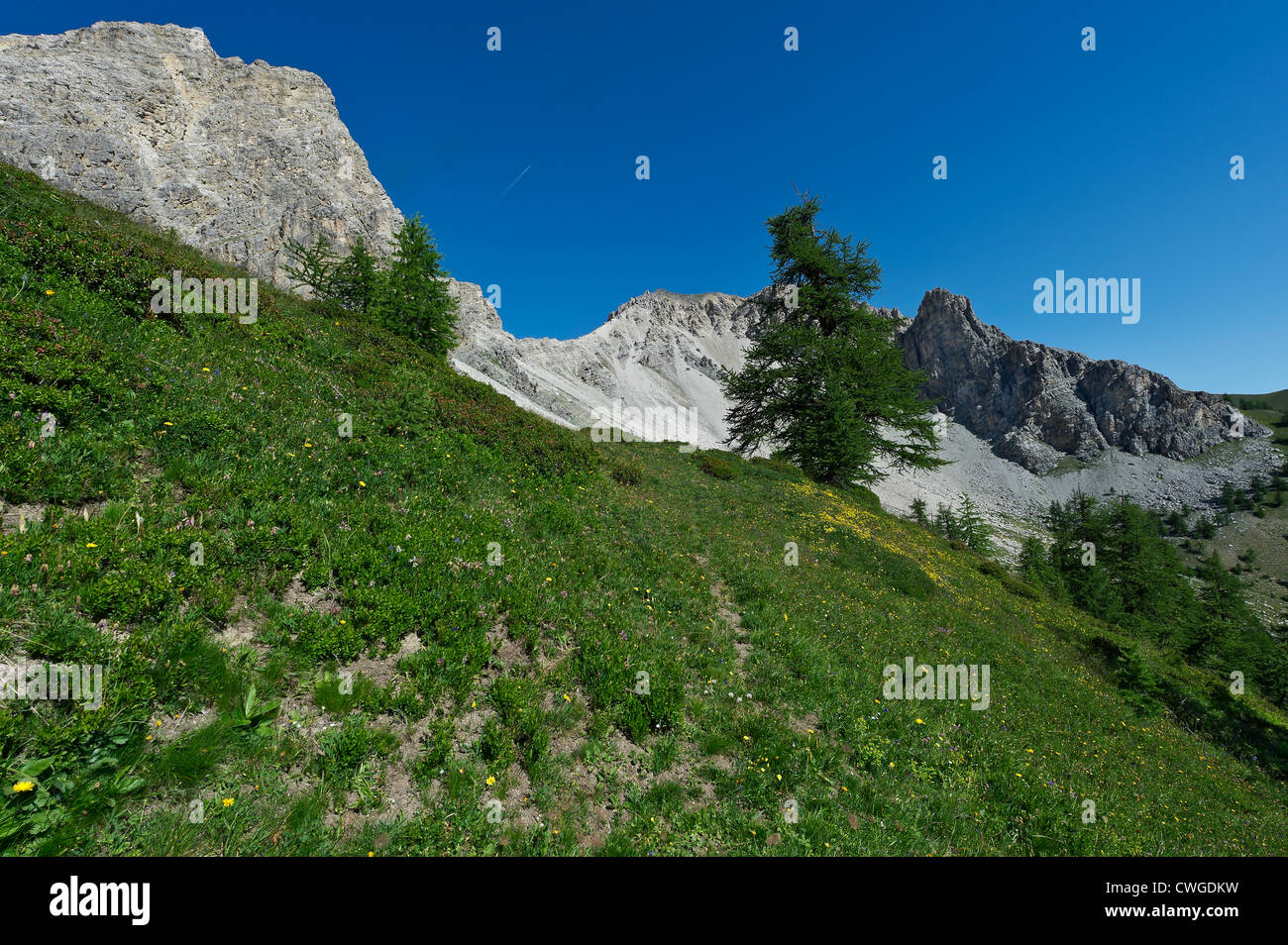 Berge von Susa-Tal, Piemont, Italien Stockfoto