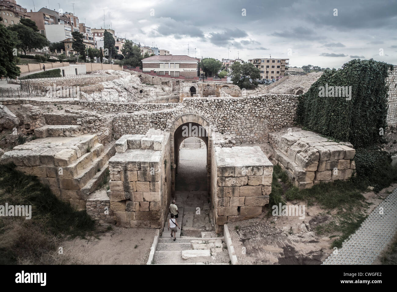 Tarragona,Catalonia,Spain.Amphitheatre. Stockfoto
