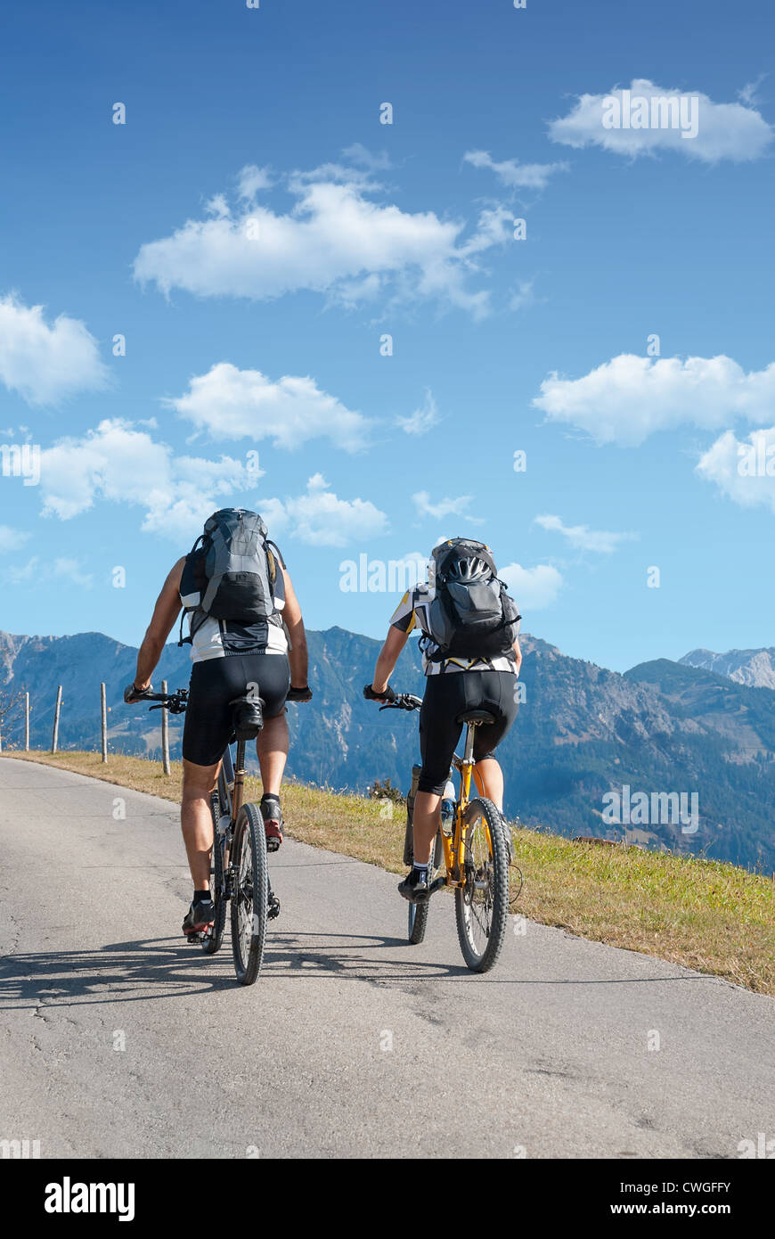 Radtourismus Stockfoto